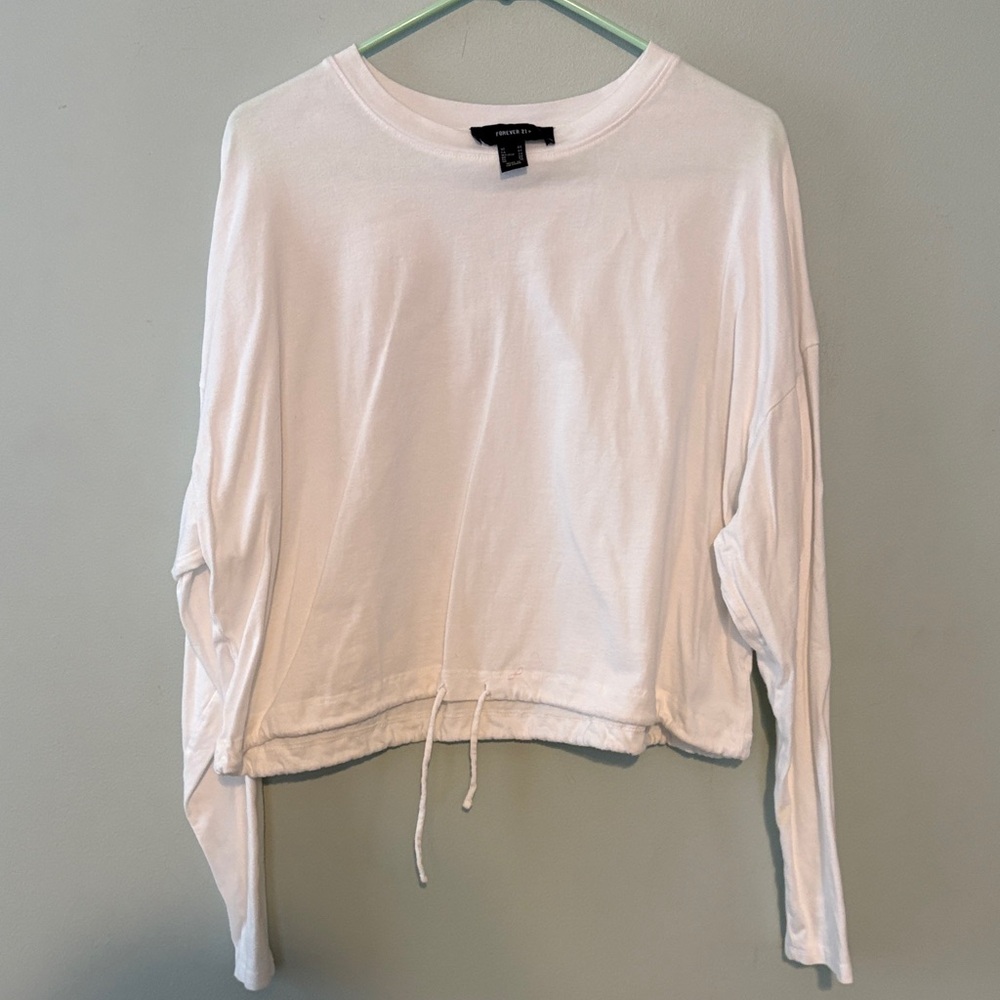 Forever 21 white drawstring top